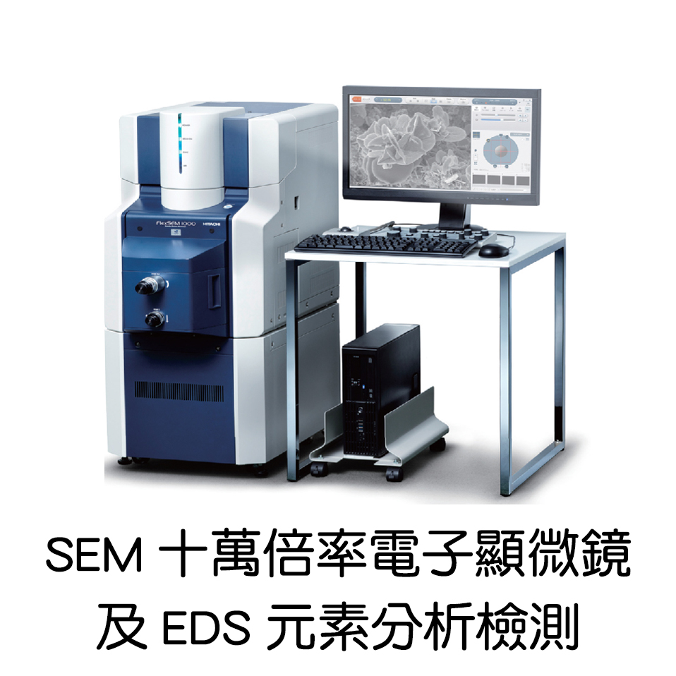 台灣恩慈SEM10萬倍率電子顯微鏡&EDS元素分析檢測